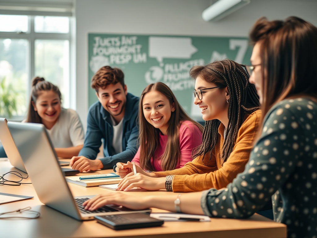 Estudiantes en acción